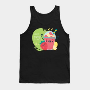 make today great cute summer fruits with motivational Tank Top